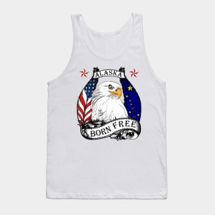 USA Alaska Eagle - Born Free Tank Top